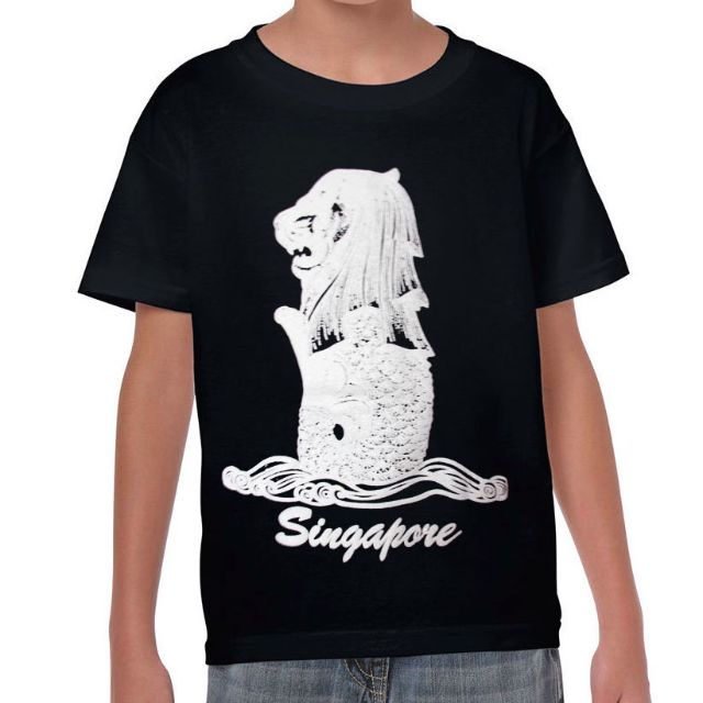 Singapore Merlion Souvenir Unisex Kids T Shirt Babies Kids Babies Kids Fashion On Carousell
