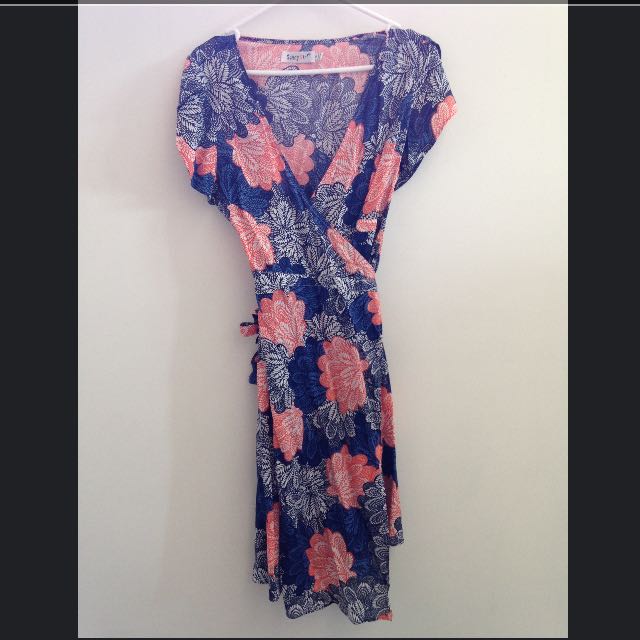 sunny girl wrap dress