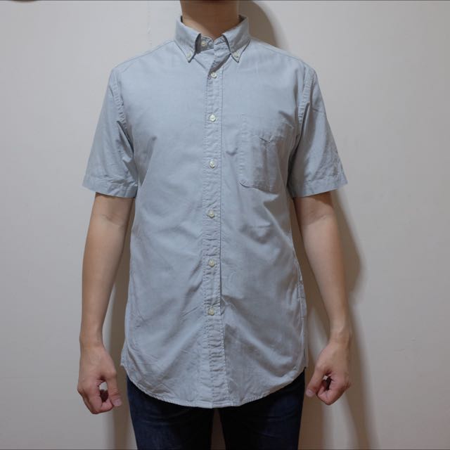 Uniqlo Short Sleeves Oxford Shirt Men s Fashion Tops Sets