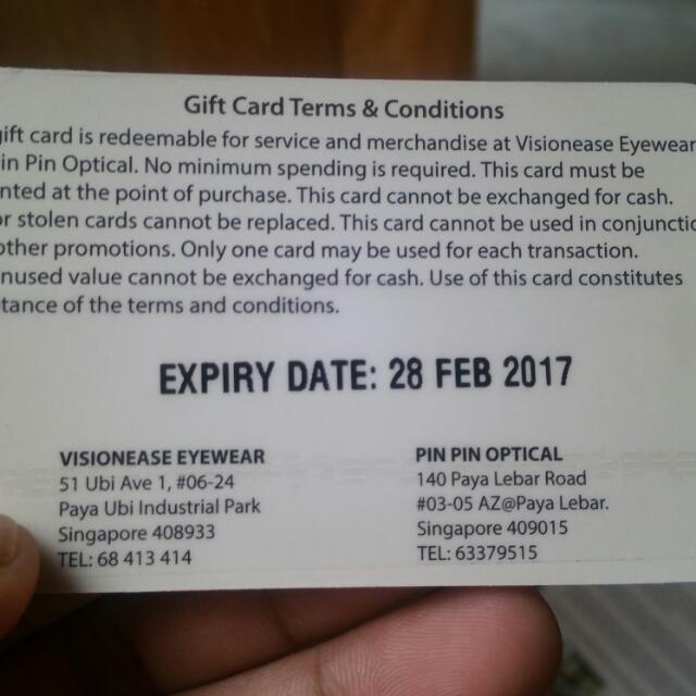 Vision Eyewear And Pin Pin Optical Voucher Worth 100 Voucher, Tickets