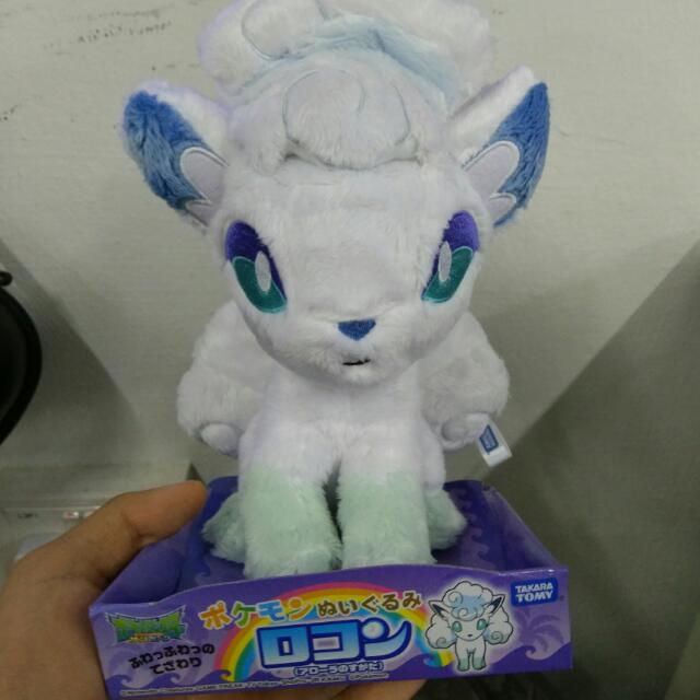 takara tomy alolan vulpix plush