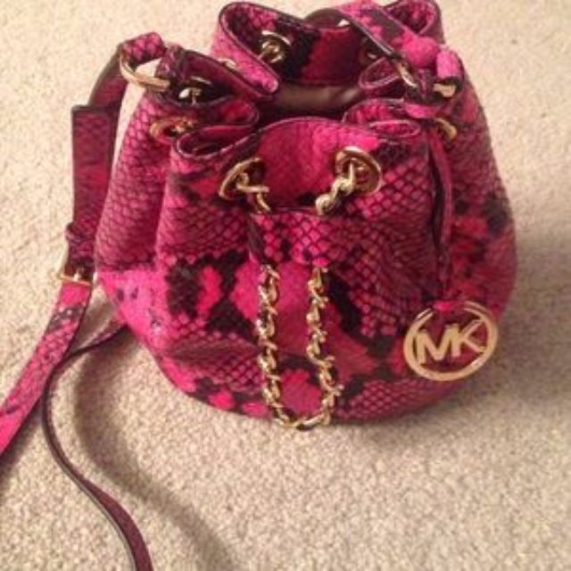 mk snakeskin purse