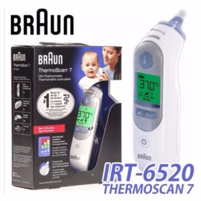 Braun IRT6520 / ThermoScan 7 / Baby / Adult Professional Digital Ear