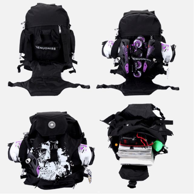 Denuoniss Inline Skate Roller Blade Backpack Travel Bag Large, Sports