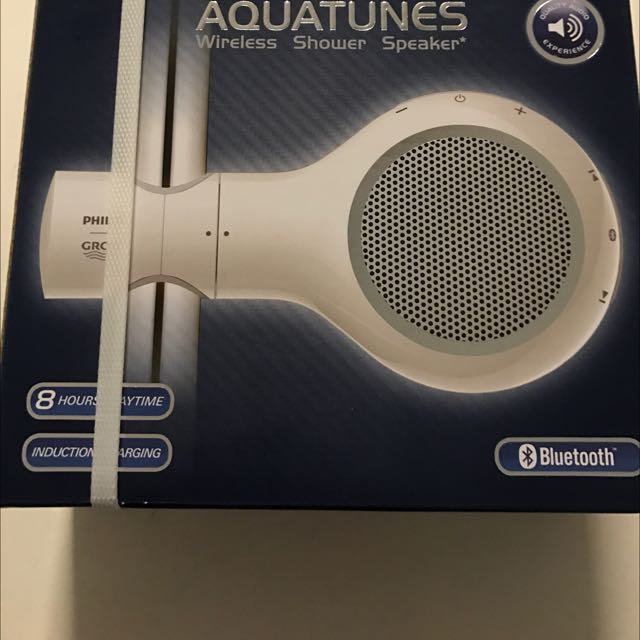 aquatunes wireless shower speaker