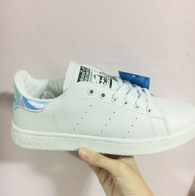 INSTOCK Stan Smith Holographic Adidas Shoes Size 40 Women s
