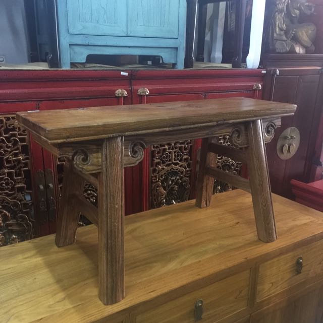 Old Elm Wood Bench, Furniture & Home Living, Furniture, Tables & Sets