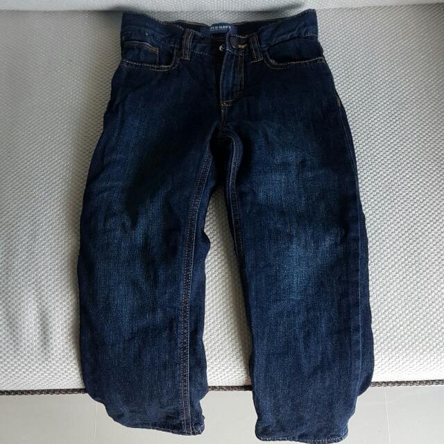 old navy lined jeans