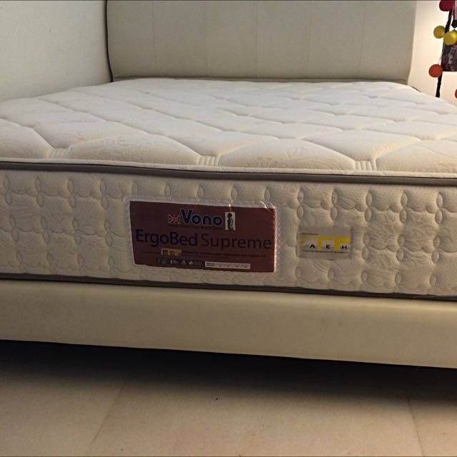 Queen Size Bed King Koil And Vono Ergobed Supreme Mattress Furniture Home Living Furniture Bed Frames Mattresses On Carousell