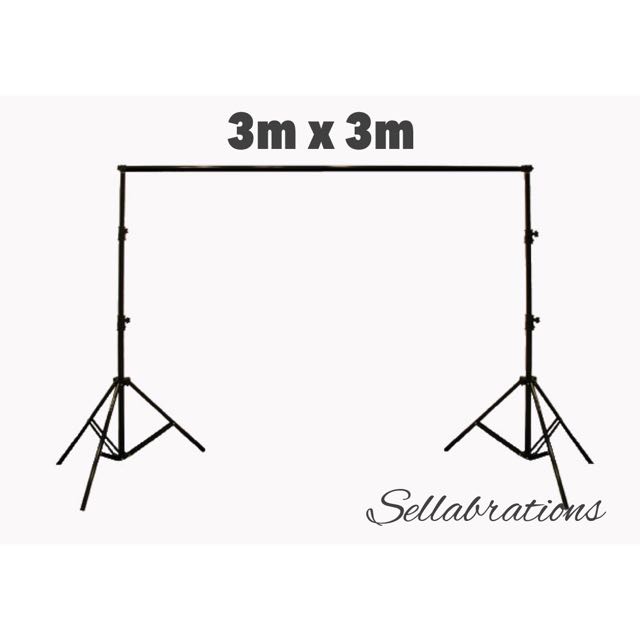 Sellabrations Backdrop Stand 3m X 3m Wallpaper Stand Backdrop