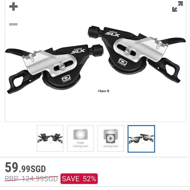 Shimano SLX M670 10 Speed Trigger Shifter Set