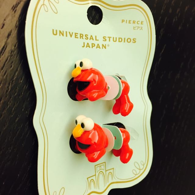 USJ Universal Studios Japan Elmo earrings sesame street jewelry, Women ...