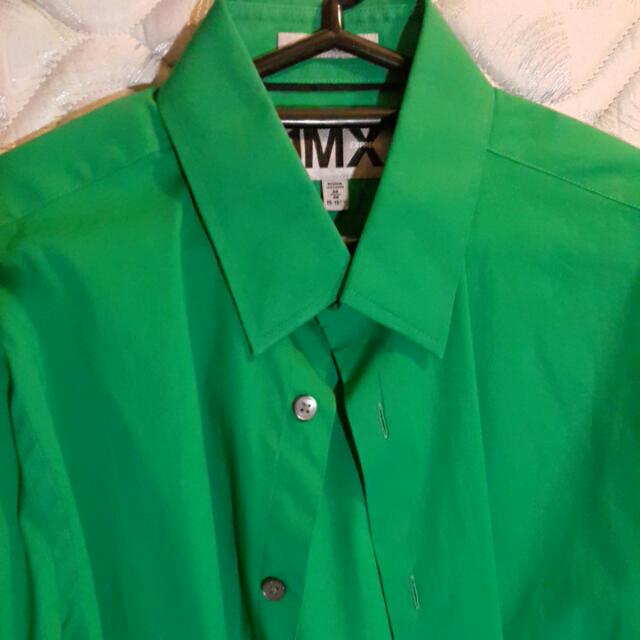 1MX Express Fitted Shirt Green Men s Fashion Tops Sets