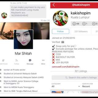 FRAUD ALERT Nik Marshitah