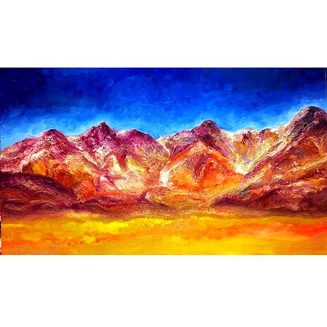 3d Oil Painting Colourful Landscape Design Craft Artwork On
