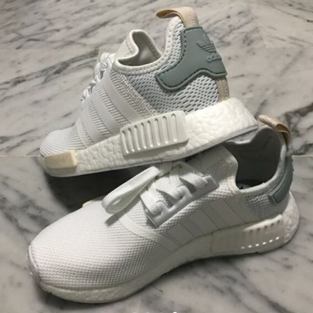 Adidas Nmd R1 Women's - White/Tactile Green, Women's Fashion, Footwear,  Sneakers on Carousell