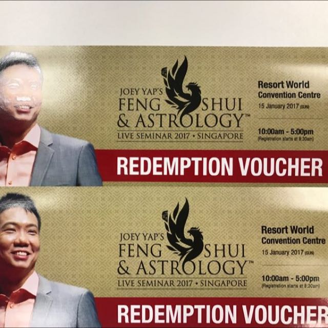 Joey Yap S Fengshui Astrology Seminar Entertainment Events Concerts On Carousell