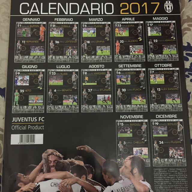 Juventus Calendar Official Product, Buku & Alat Tulis, Majalah