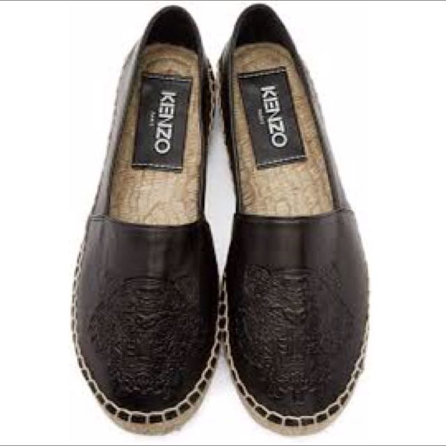 Authentic KENZO Leather espadrilles 