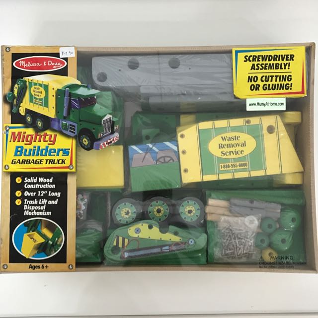 melissa and doug garbage truck