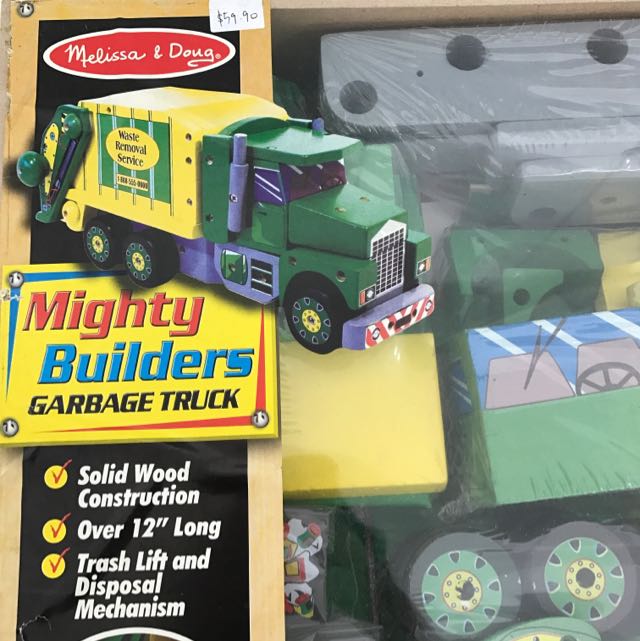 melissa and doug garbage truck