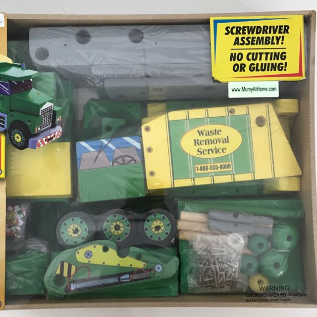 melissa and doug mighty builders garbage truck