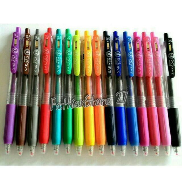  Pulpen Gel Sarasa Clip Warna 0 5 Books Stationery 