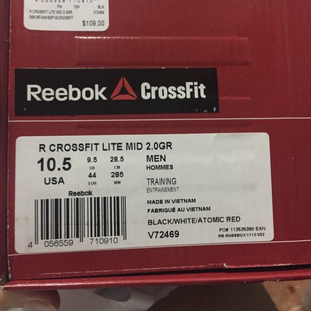 Reebok Crossfit Lite TR Men s Fashion Activewear on Carousell