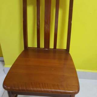 Solid Wood Chair Available 2 Pcs Each $10 Good Condition