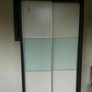 Wooden Wardrobe 2 Doors With Two Drawers Fast Deal $40 Good Condition