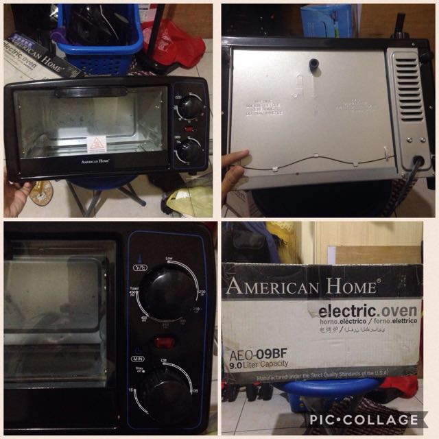 American Home Electric Oven 9.0 Liter Capacity Complete Free Power Bank
