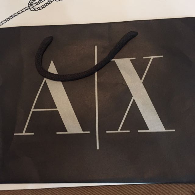 armani plastic bag