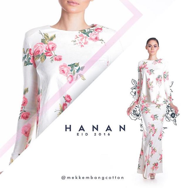 BAJU KURUNG MEK KEMBANG COTTON Women s Fashion Clothes BAJU KURUNG MEK KEMBANG COTTON Women s Fashion Clothes