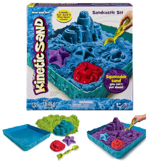 BNIB: Kinetic Sand - Sandcastle Set (Colors Vary), Hobbies & Toys, Toys &  Games on Carousell