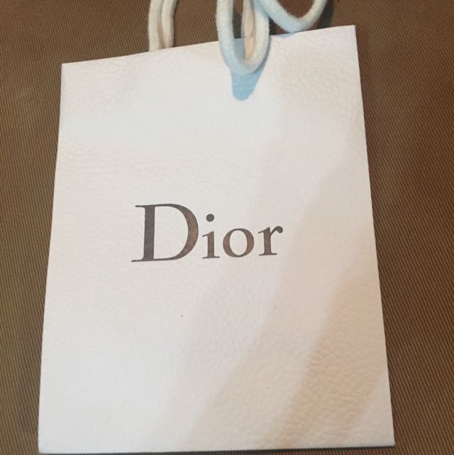 dior plastic bag