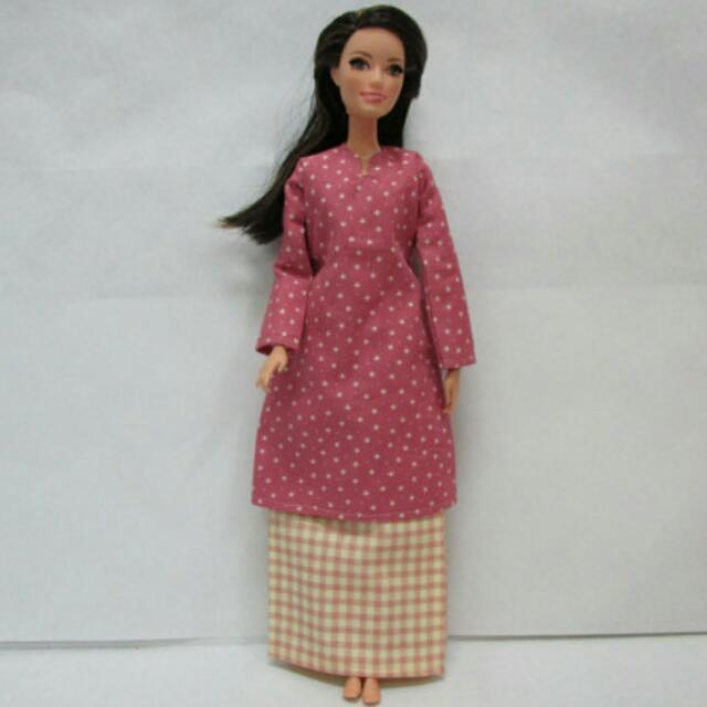 baju raya barbie doll