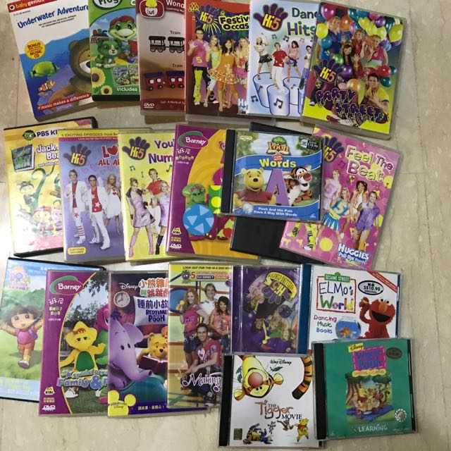 Kids DVD Barney Hi 5 Winnie The Pooh, Hobbies & Toys, Books & Magazines ...