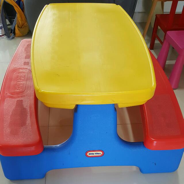 Little Tikes Bench Table 20 H X 39 Length X 35 5 W