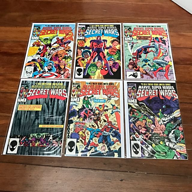 Marvel Comics 1984 Secret Wars 1 12 Complete Set Nm Jim Shooter