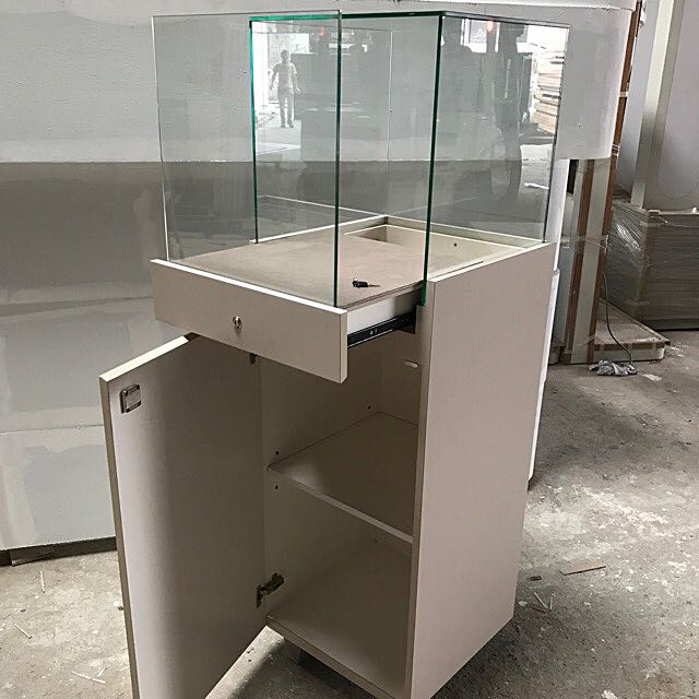 Tempered Glass Display Showcase Cabinet Furniture Shelves