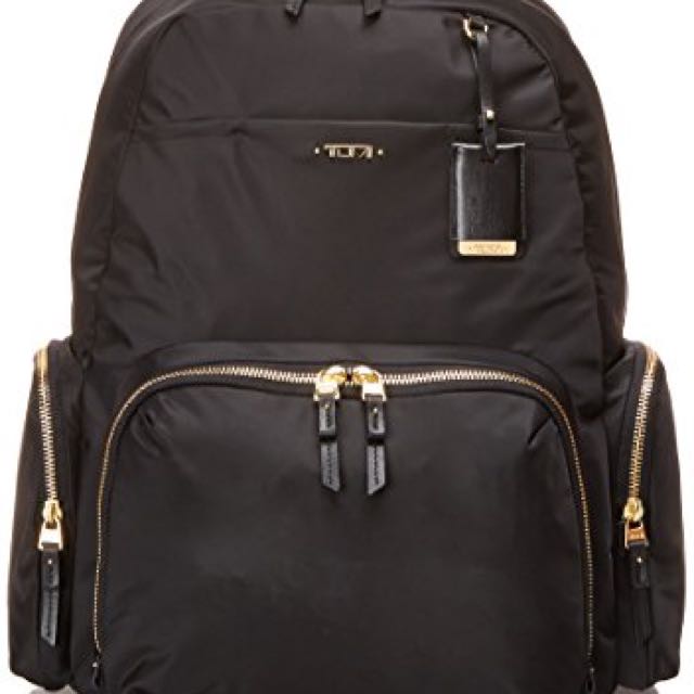 Tumi calais leather trimmed nylon backpack 2025