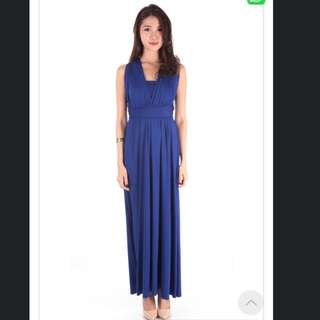 Dressabelle Maxi Convertible Dress (Ultramarine)