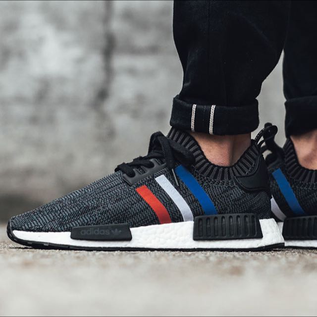Adidas NMD Tri Color Black Men s Fashion Footwear Sneakers on Carousell