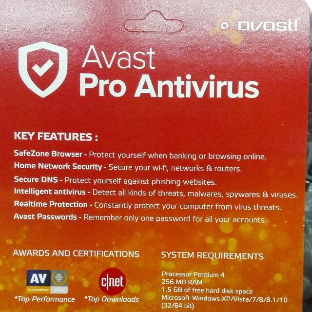 ANTIVIRUS PRO AVAST, Computers & Tech, Desktops on Carousell