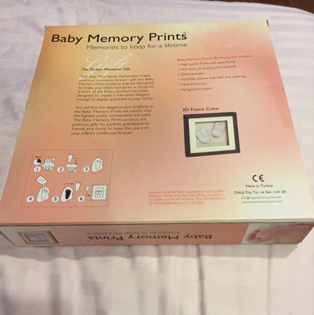 Baby Memory Prints With Frame Babies Kids On Carousell