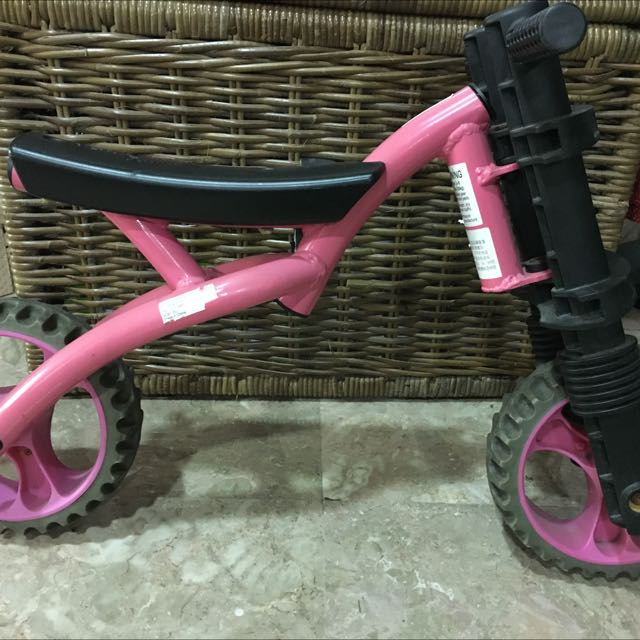 y bike balance bike pink