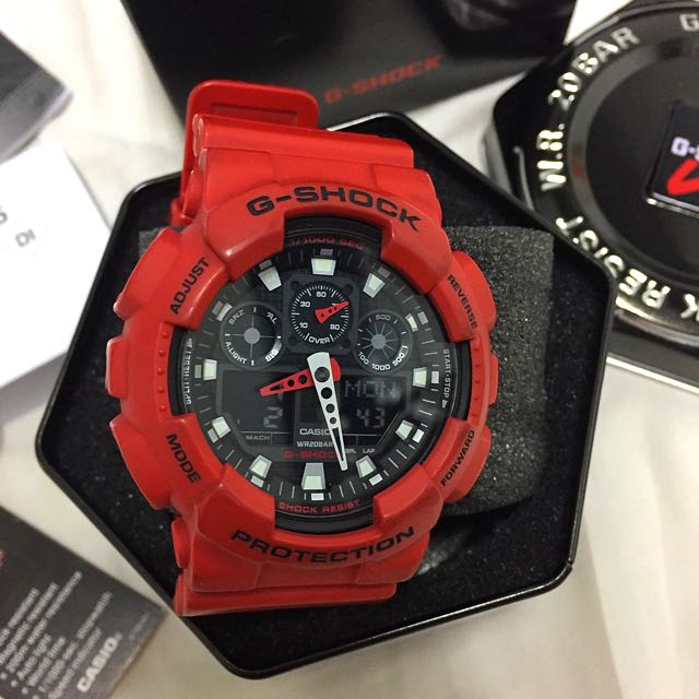 Casio G Shock GA 1004ADR Coke Red Fiery Red Deapool