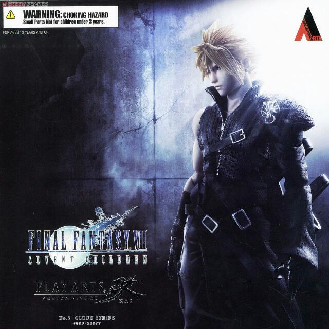 Wallpaper Final Fantasy Vii Advent Children Play Arts Kai Cloud Strife Toys For iPhone