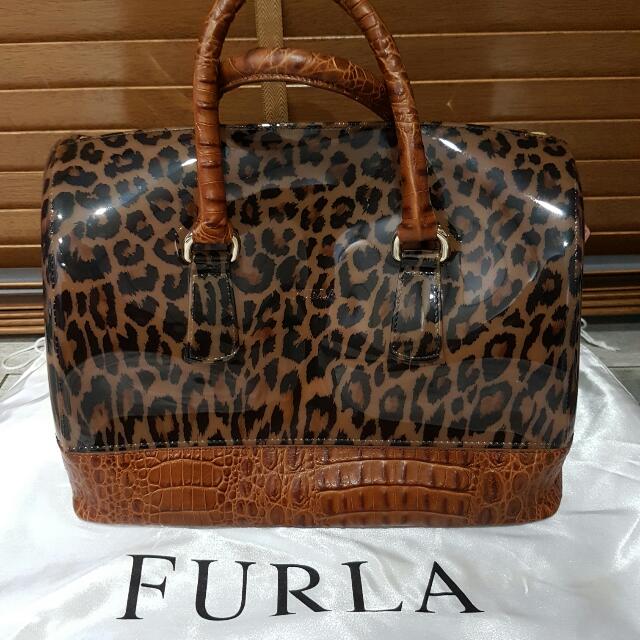 Furla leopard hotsell print bag