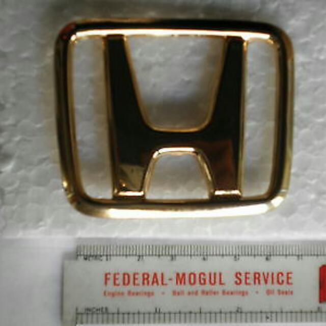 Honda Accord Gold Emblem, Car Accessories, Accessories on Carousell